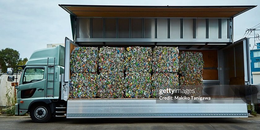 Thueia staff in recycling facility